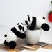 Adorable Plush Keychain Panda 10cm Soft Short Plush Toy With Filling Cotton Pp_voghion.com
