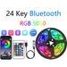 5050 RGB LED Strip Lights With Bluetooth & 24-Key Remote, USB-Powered 5V Flexible Light Strips For Home Decoration, Mood Lighting, Parties_voghion.com