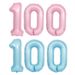 40-Inch Pearlized Foil Number Balloons – Blue & Pink Giant Digits For Birthday Celebrations (Set Of 0 & 1)_voghion.com