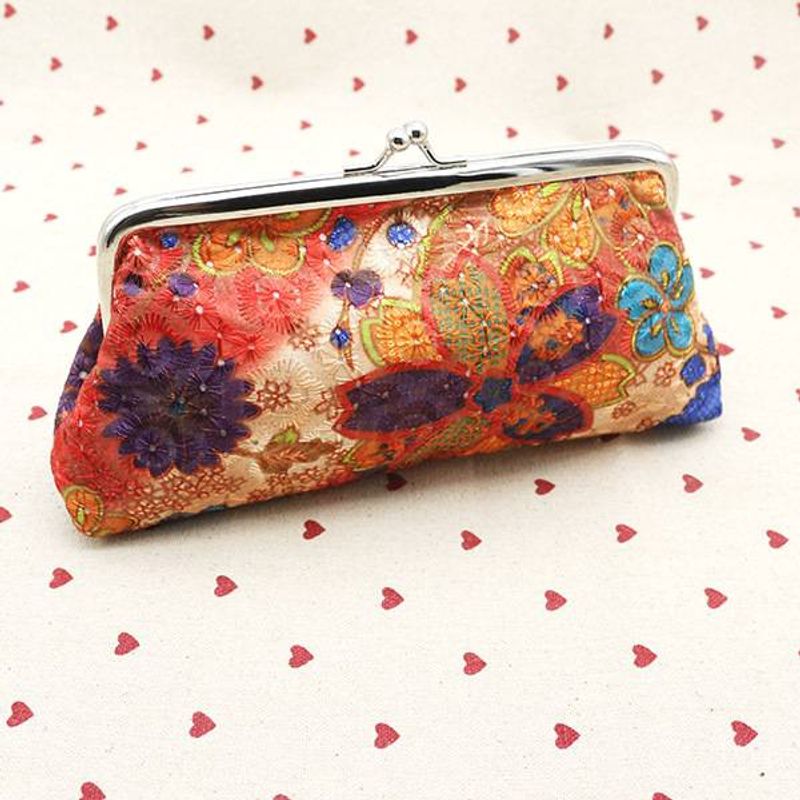 Portofel lung din material brodat pentru femei, portofel cu portofel lung, tip „zero”, geantă de telefon creativă_voghion.com