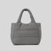 Women's Bags New Nylon Quilted Cotton Tote Bag Women's Striped Lightweight Down Cotton Shoulder Messenger Bag Handbag_voghion.com