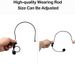 UHF Microphone Headset and Handheld 2in1 50M Range Rechargeable for Voice Amplifier Teach Wireless Mic XIAOKOA_voghion.com