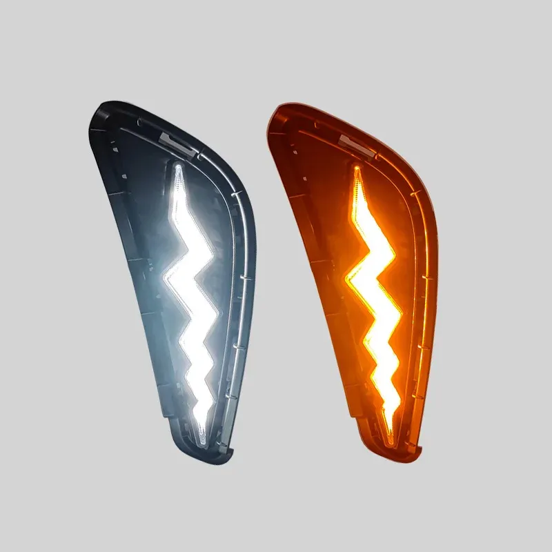 For BYD Dolphin 2021 2022 2023 Led Daytime Running Lights Front Bumper Fog Lamp DRL With Dynamic Turn Signal 12V Daylights_voghion.com