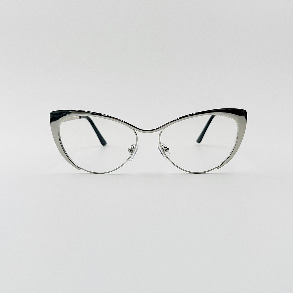 Naujasis Korėjoje populiarus aukso metalo apverstas kačių akis nuo mėlynos šviesos trumparegystės moterų skaitymo akinių rėmelis_voghion.com