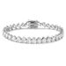 Women's Jewelry Elegant Pear-Cut Moissanite Bracelet In 925 Sterling Silver, Full Diamond Accents, Minimalist & Trendy Design_voghion.com