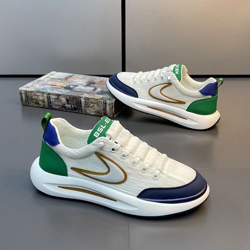 Men's shoes spring new breathable ice silk cloth mesh shoes trend everything with daddy shoes_voghion.com