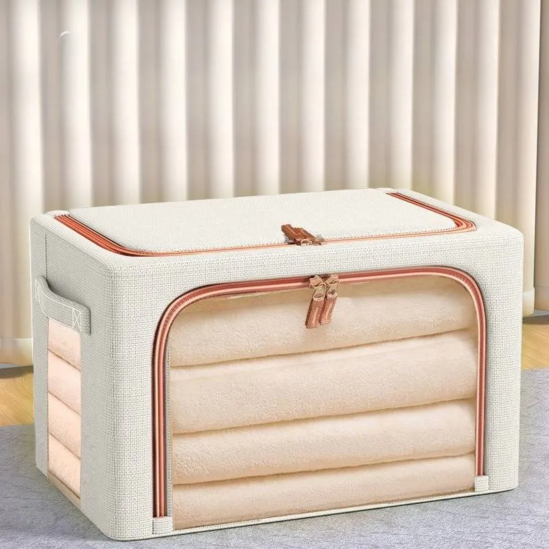 Māja un dārzs Liela loga salokāma uzglabāšanas kaste mājsaimniecības auduma grozs drēbju skapis segas soma liela izmēra uzglabāšanas kaste_voghion.com