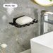 Woven-Look Soap Dish With Hook – Stylish Bathroom Organizer For Bar Soaps (PS Material, Drainage Holes, Space-Saving Hanging Design)_voghion.com