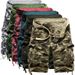 2024 Neue große Herren-Camouflage-Cargo-Shorts mit mehreren Taschen und lockerer, lässiger 5/10-Shorts_voghion.com