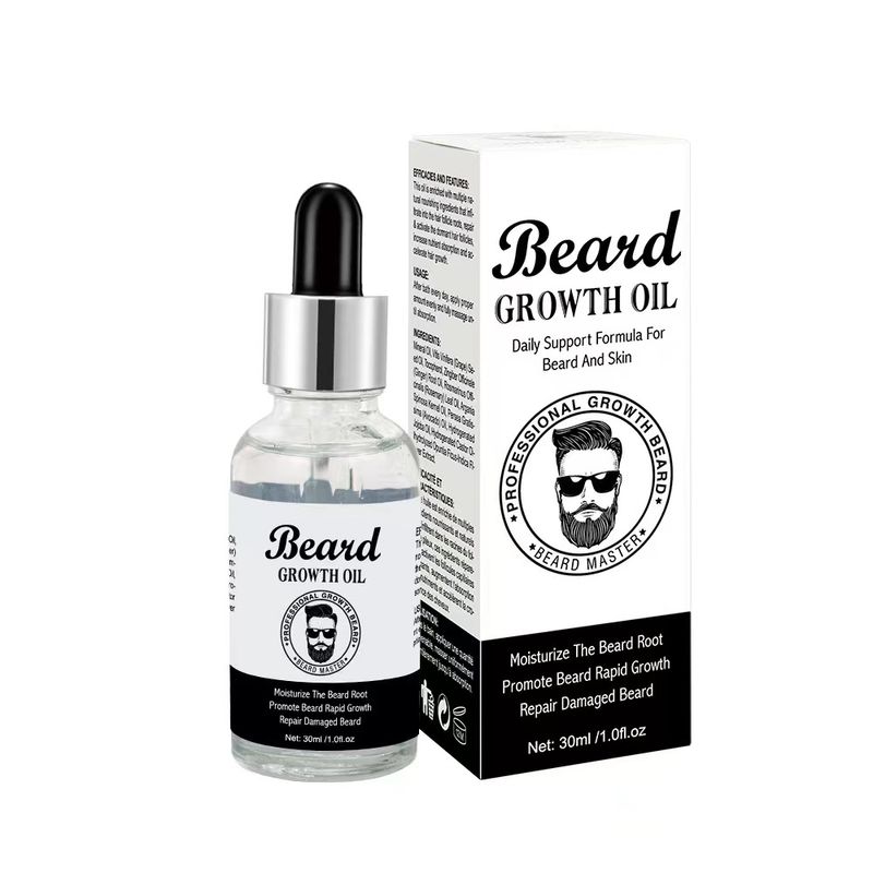 Natuurlijke effectieve baardgroei etherische olieversterker Voedingsolie voor de mens Home Baardgroei Vloeistof Haaruitvalbehandelingsproducten_voghion.com