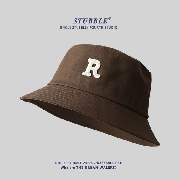 Original Letter Fisherman Hat With Large Head Circumference And Large Size Hat For Men And Women, Spring And Summer Sun Hat_voghion.com