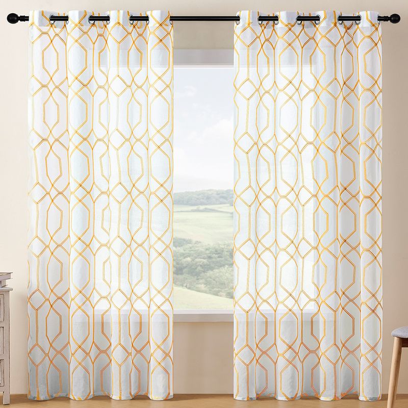 Window Screen Curtains Light Transmitting And Non Transparent Printed Window Screens Balcony Sunscreen Blackout Curtains_voghion.com