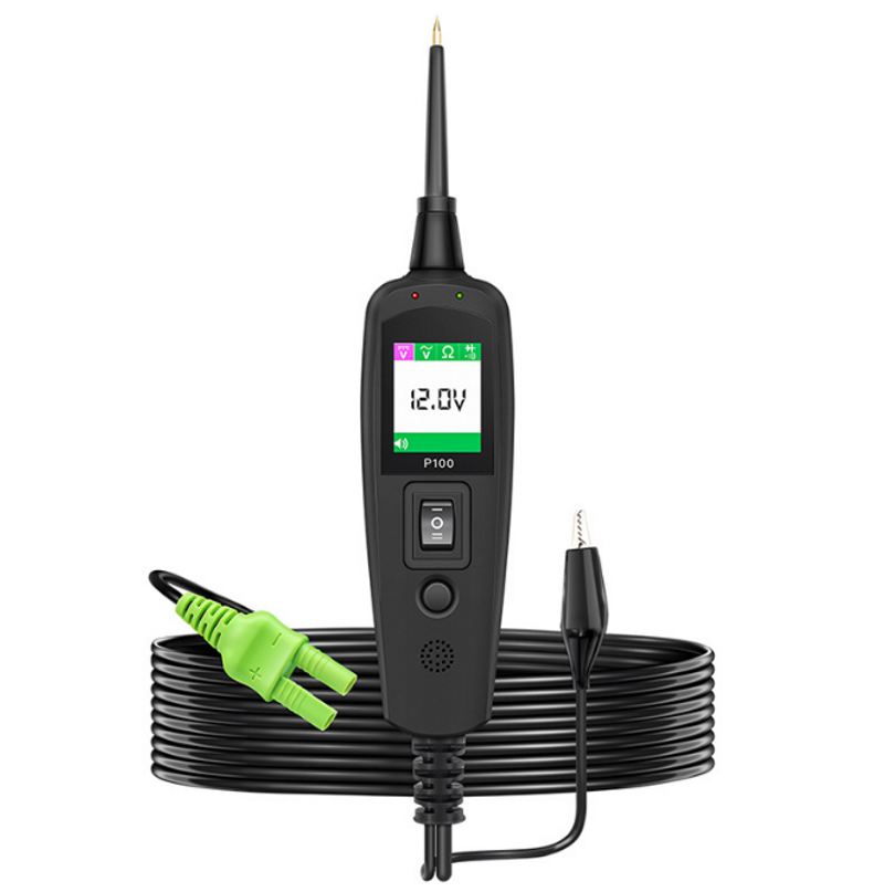 PSP100 (B0178) Tester de circuit pentru vehicule, 12V 24V, ansamblu de tensiune și rezistență, diodă de frecvență activă, poziționarea urmăririi polului pozitiv și negativ_voghion.com
