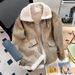 Winter New Stand-up Collar Lamb Wool Jacket Men's Trend Versatile Thickened Locomotive Lapel Padded Jacket Thickened and Warm_voghion.com