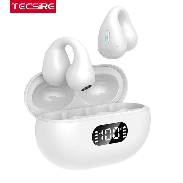 Cuffie Bluetooth 5.3 Auricolari wireless a conduzione ossea Cuffie sportive stereo HiFi con cancellazione del rumore del microfono_voghion.com