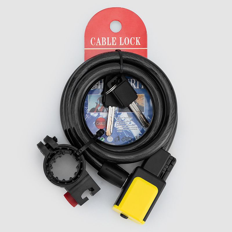 Mountain portable anti-theft thick steel cable road bike circle key lock riding equipment_voghion.com