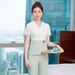 Fashionable Anti-aging Medical Beauty Salon, Health Center, Short Sleeved Set, Women's SPA Club, Massage Technician,_voghion.com