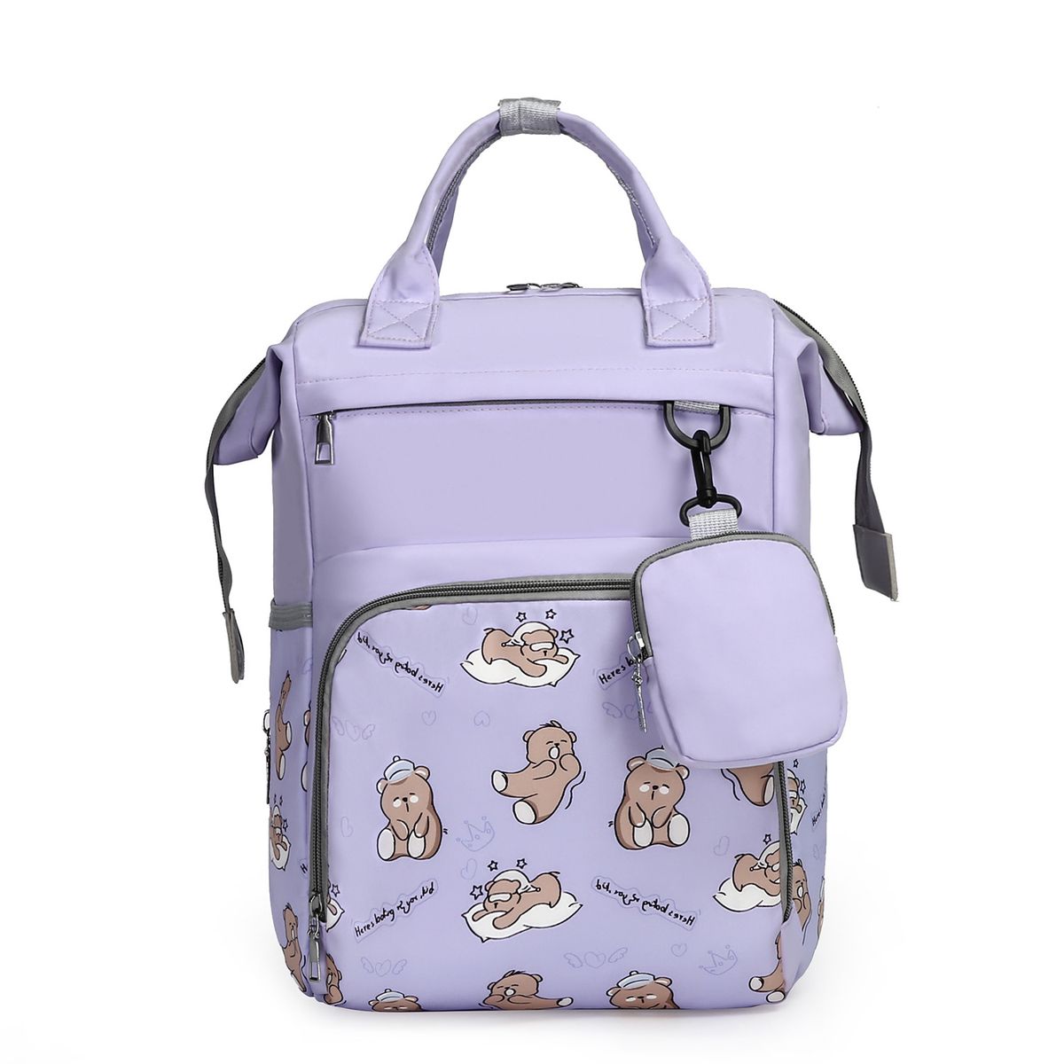 Multifunctional Lightweight Diaper Backpack For Women, Cute Mommy Bag With Large Capacity, Travel-Friendly Baby Carrier Backpack For Outings_voghion.com