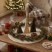 Rustic Farmhouse-style Christmas Trees With Golden Tips, For Outdoor Christmas Parties, Mantles, Tabletops – Durable Wooden Christmas Centerpieces_voghion.com
