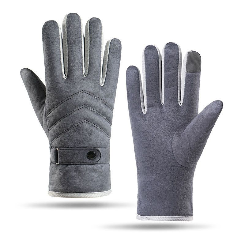 Cycling Gloves Cycling, Driving And Motorcycle Warm And Cold Proof Plus Velvet Gloves For Men And Women Couples In Autumn And Winter_voghion.com