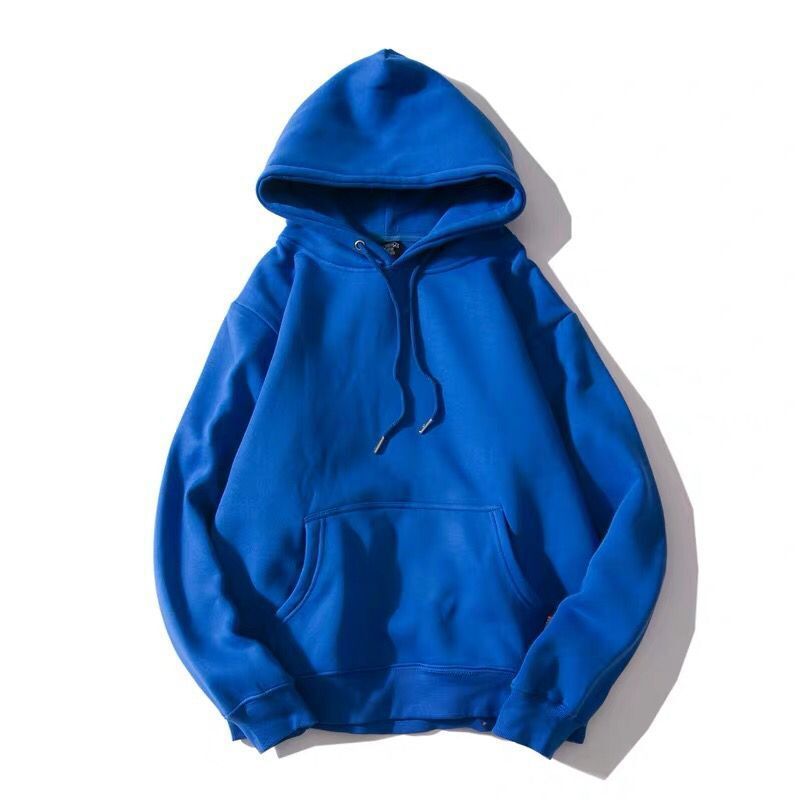 Ins Kordelzug Top Herbst 2021 Neue Student Koreanische Ausgabe mit Dicken Samt Einfarbig Lose Hoodie_voghion.com
