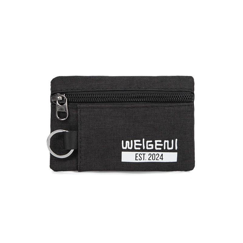 Personalized Zipper Short Coin Purse Hanging Student Mountaineering Buckle Oxford Cloth Bag Coin Key Id Card Bag_voghion.com