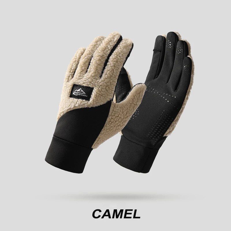 Mănuși de iarnă din fleece pentru motocicletă, termice, calde, polare, Teddy Veet, pentru bărbați și femei, sporturi de zăpadă_voghion.com