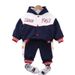 Boys' Spring Autumn hoodie set with hats, children's long sleeved baseball suit, cardigan and pants two-piece set,_voghion.com
