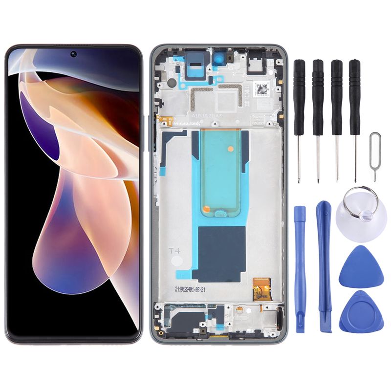 LCD Screen For Xiaomi Redmi Note 11 Pro+ 5G Digitizer Full Assembly with Frame(Green)_voghion.com