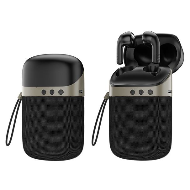 Hafo Wireless Bluetooth Earbuds With 2-in-1 Portable Speaker, Noise Cancelling, 10m Range, 8H Playtime, IPX4 Waterproof_voghion.com