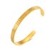 Bracelet ouvert en forme de C pour femme en acier titane_voghion.com