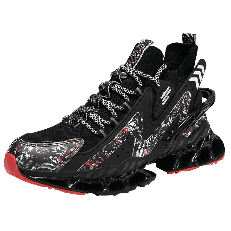 Men's Blade Sneakers, Breathable Shock Absorption Running Shoes Lightweight Non-Slip Shoes For Jogging Tennis Gym, Walking Sneakers, Athletic Shoes _voghion.com