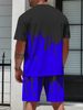 3D Digital Printed Men's Casual Short Sleeve And Shorts Set_voghion.com