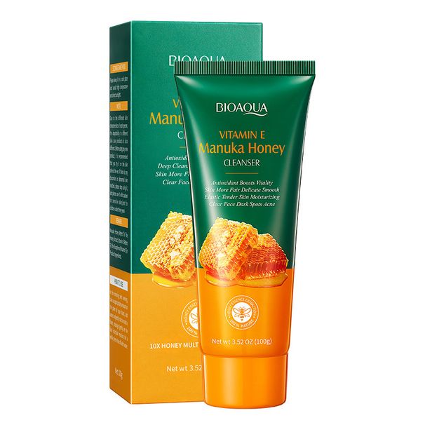 BIOAOUA Vitamin E Honey Facial Cleanser For Oil Control, Mild, Tight, Moisturizing, And Deep Cleansing_voghion.com