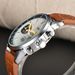 Chronograph Men's Casual Five-Hand Multi-Function Waterproof Luminous Leather Strap Quartz Watch_voghion.com