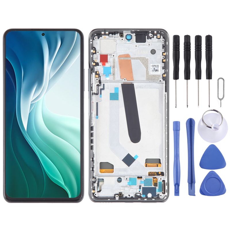 OLED LCD Screen For Xiaomi Mi 11i Digitizer Full Assembly with Frame(Black)_voghion.com