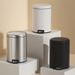 RVS-trapafvalbak met deksel - 13L/10L/6L inhoud, voetpedaal, geurcontrole, modern design voor keuken, badkamer en woonkamer_voghion.com