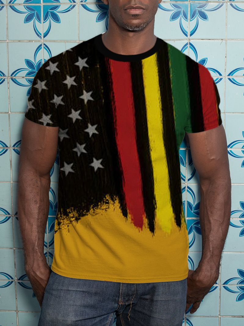 Herrenbekleidung Sommer neues trendiges kurzärmliges personalisiertes 3D-bedrucktes Rundhalshemd für Herren Europäische und amerikanische Mode lässiges T-Shirt_voghion.com