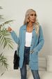 Women's pocket button lapel sweater cardigan sweater jacket_voghion.com