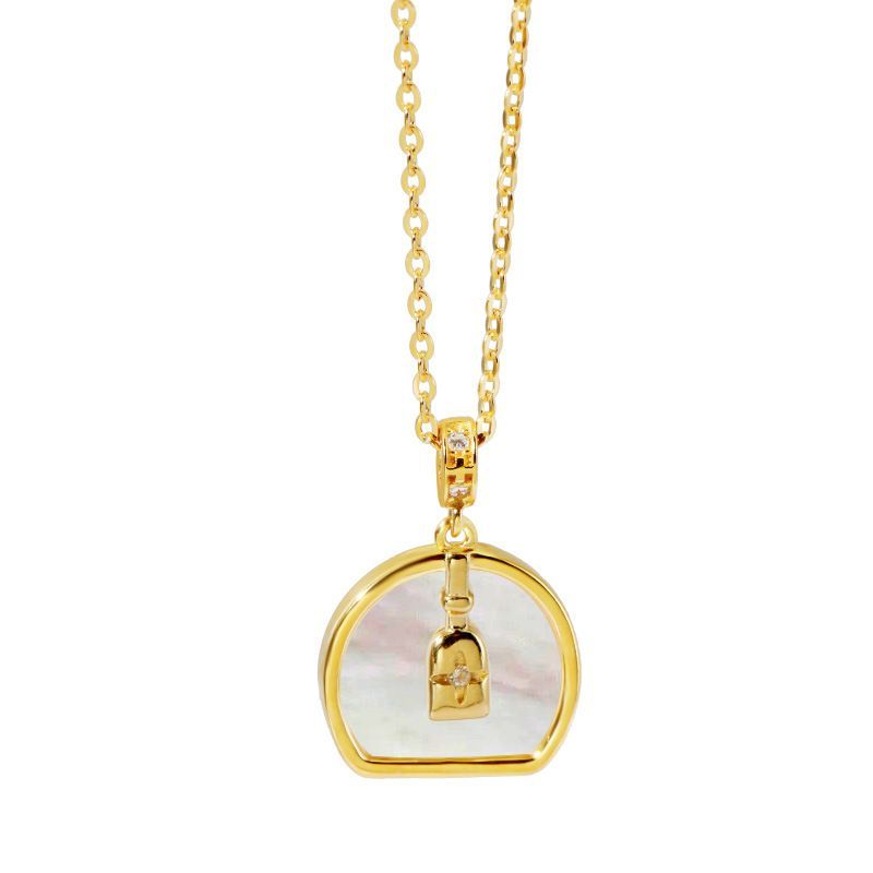 Sterg Sier Necklace Women's Clavicle Chain Cold Wind Geometric Pendant Ins Wind Jewelry Niche High-end Light_voghion.com