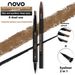 NOVO5145 Double head Eye Rotating Automatic Eyebrow Water eyeliner Liquid Pen Lasting Makeup Setting, Waterproof and_voghion.com
