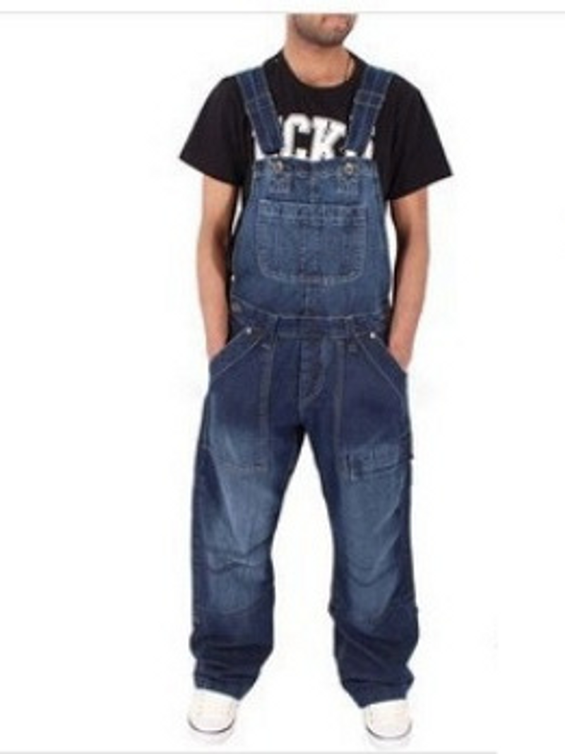 Moška oblačila Moški jeans kombinezon Programmer Science And Engineering Moški čezmejni kombinezon Več žepov ohlapne kavbojke_voghion.com