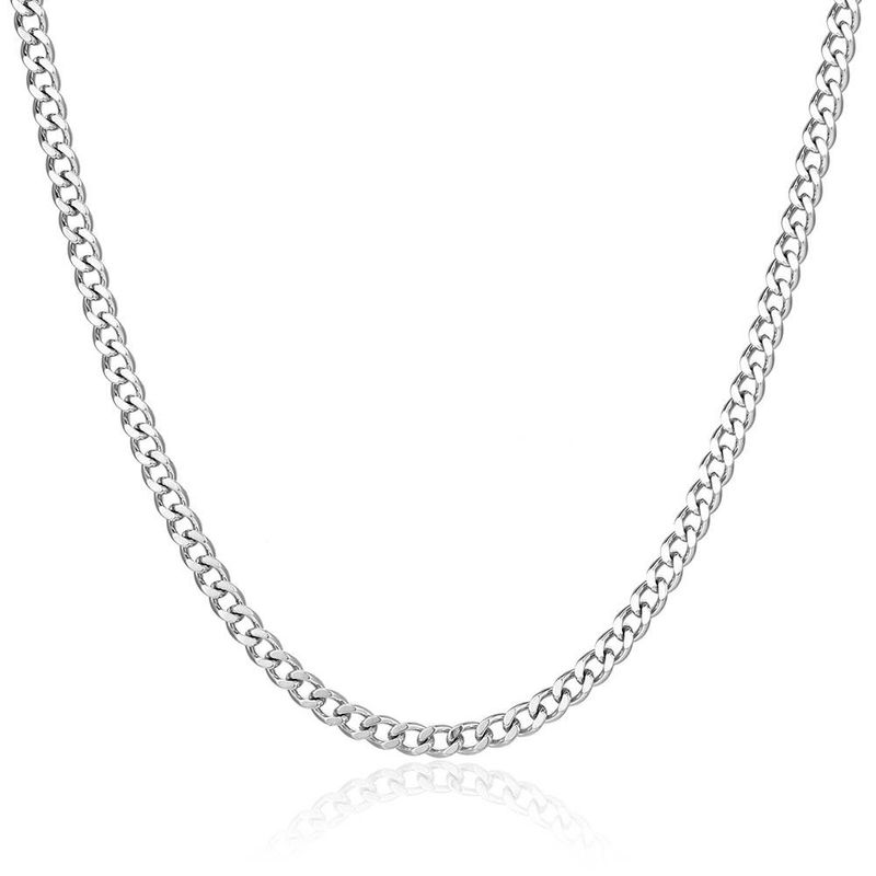 Collier IMI Basic pour hommes et femmes, accessoires de niche simples, style hip-hop cubain, chaîne en acier titane cool_voghion.com
