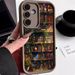 Flowery Bookshelf Painting Soft Case For Samsung Galaxy A55 A54 A53 A35 A14 A15 A16 A26 A36 A56 5G S24 S22 S25 Ultra S23FE Cover_voghion.com
