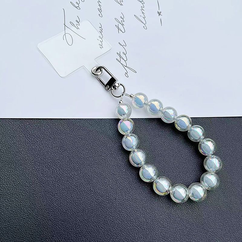 Kurze Perle Lanyard Mode Strass Anhänger Handy Lanyard Handgewebte Handgelenk Strap Zurück Fall Anti-verloren Lanyard_voghion.com