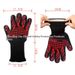 Gants de barbecue en silicone résistants à la chaleur 800 degrés Celsius 1472 ℉ Isolation et résistant aux brûlures Four à micro-ondes_voghion.com