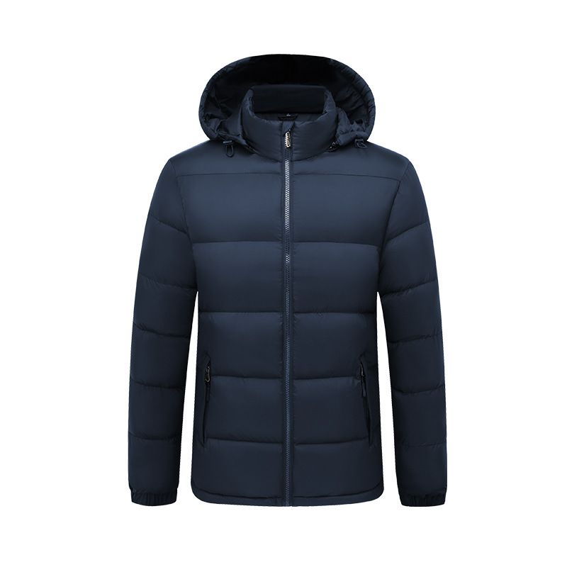 Men's Detachable Hood Puffer Jacket – Lightweight Winter Coat With Quilted Design & Zip Pockets (100% Nylon, M-XXXL)_voghion.com