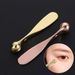 1 τεμάχιο νέα μεταλλική μάσκα προσώπου κουταλάκια στικς αντιρυτιδική κρέμα ματιών εφαρμοστής ανάμειξης σπάτουλες κρέμα ματιών στικ μασάζ εργαλείο ομορφιάς_voghion.com