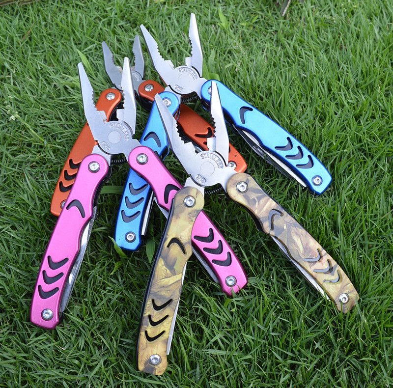 15-funktion Überleben Multi-Funktionale Camping Outdoor-Tool Klapp Zange Tragbare Schraubstock_voghion.com