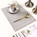 Modern PVC Placemat Set – 30x45cm Linen-Like Textured Table Mats, Non-Slip & Heat-Resistant (Champagne Gold & Silver, Pack Of 4)_voghion.com